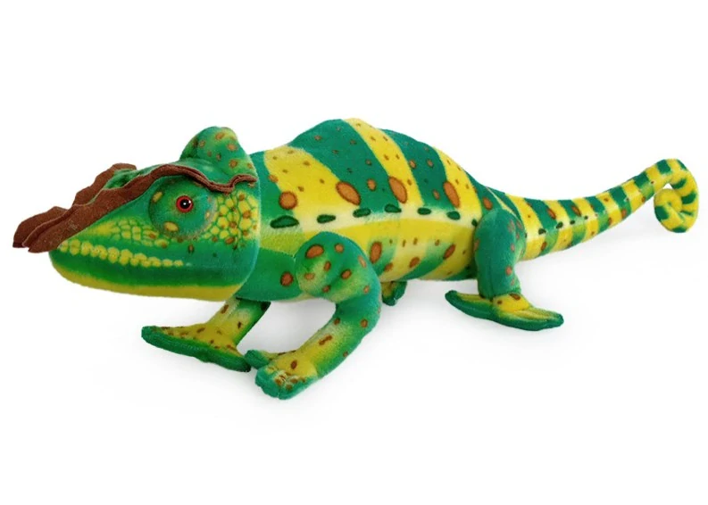 Plyšový chameleon 84cm zelený