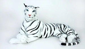 Tygr bílý plyšový 200cm