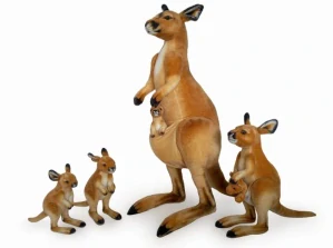 Plyšový klokan s mládětem