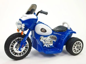 Dětská elektrická motorka Policie modrá