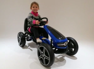 Dětská šlapací kára Mercedes-Benz  Pedal Go-Kart - modrá