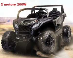 dětská el. BUGGY RACING  2 místná - polymerová maskáčová  úprava