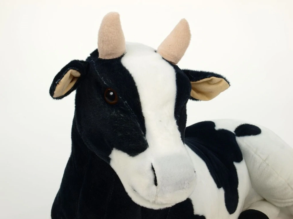 Plyšová kráva ležící 87cm