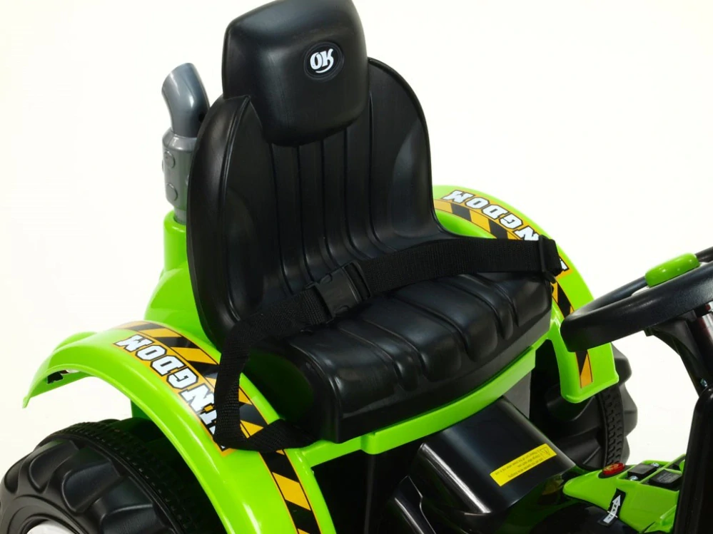 Dětský elektrický traktůrek Kingdom zelená -II.jakost