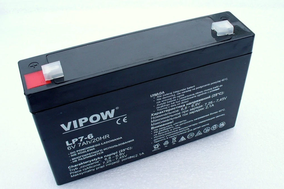 Baterie gelová Vipow 6V/7Ah pro dětská autíčka