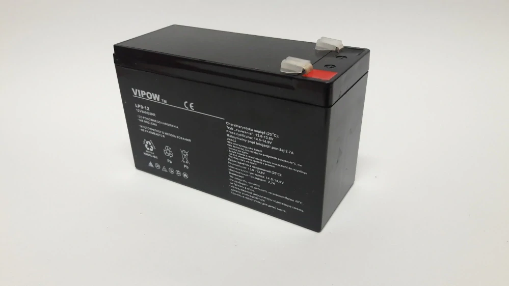 Baterie gelová Vipow 12V/9Ah pro dětská vozítka