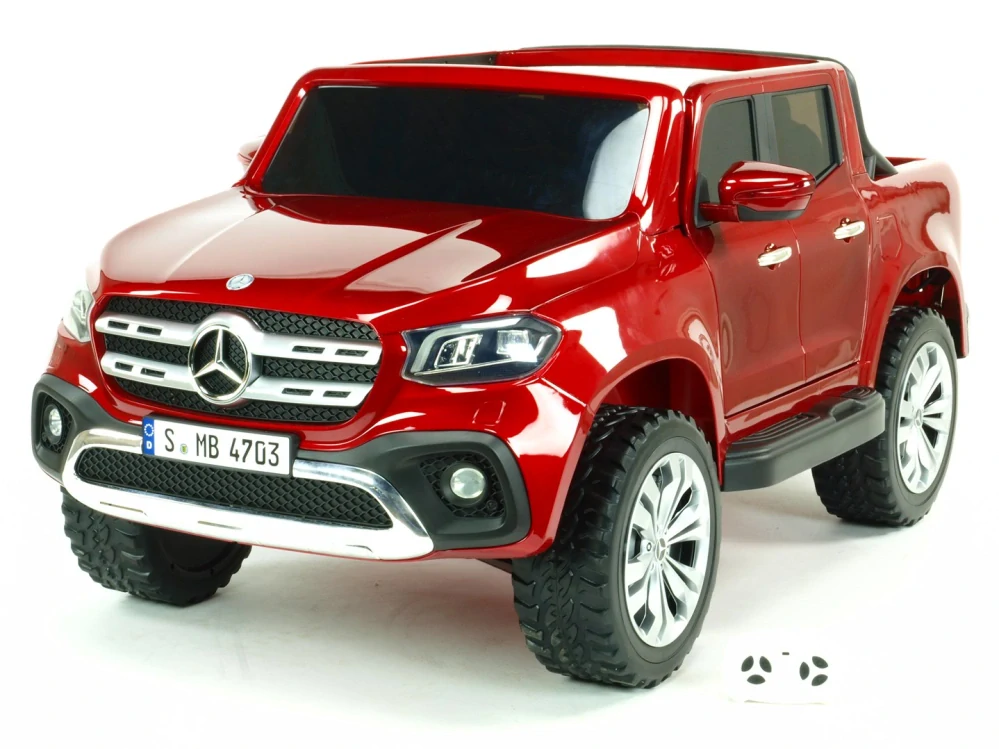 Elektrické autíčko Mercedes Benz X-Class 4x4 lak.červený - II.JAKOST
