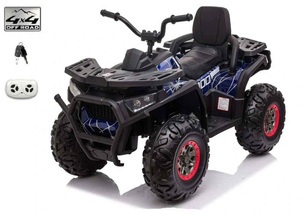 Čtyřkolka Xmen s 2.4G  s polymerovým potahem karosérie - spider modrý - II.JAKOST