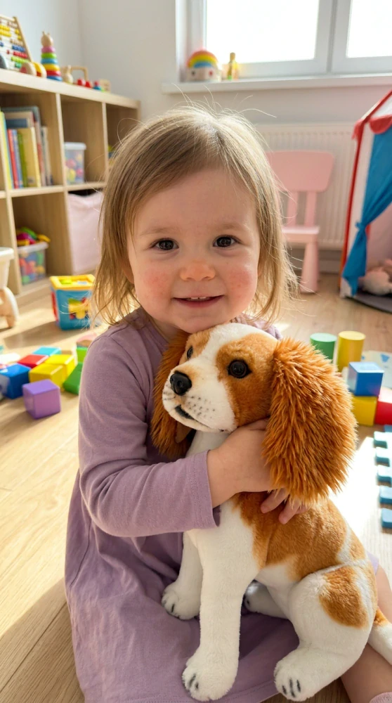 Plyšový pes King Charles Spaniel zlatý 53cm