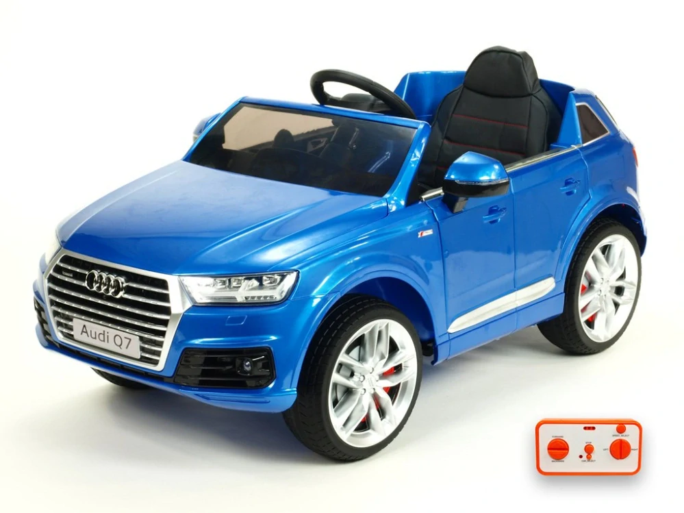 Dětské elektrické auto Audi Q7 s 2,4G DO - modré - II.JAKOST
