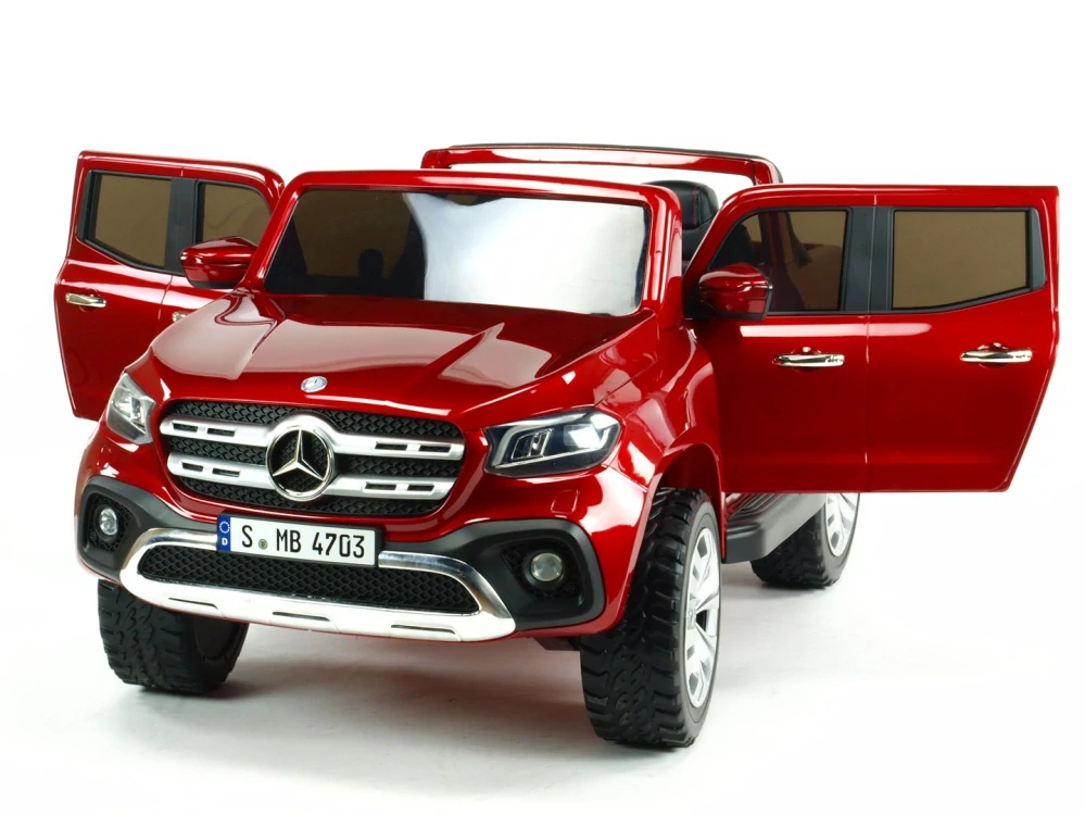 Elektrické autíčko Mercedes Benz X-Class 4x4 lak.červený - II.JAKOST