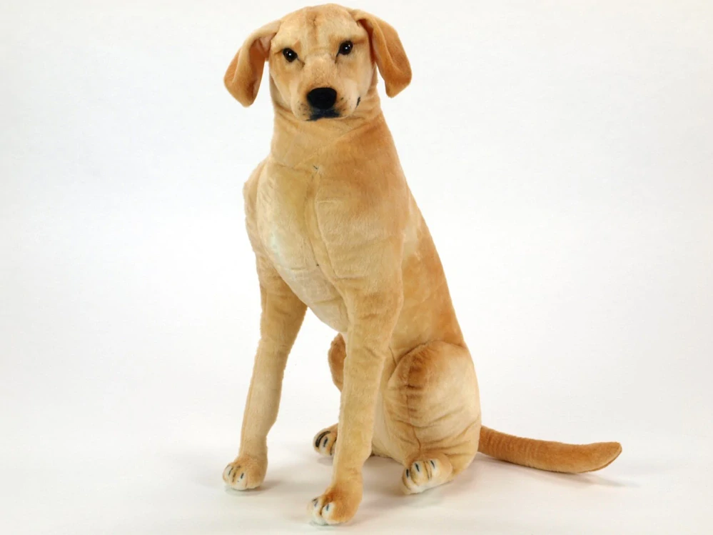 Plyšový pes Labrador sedící 90cm