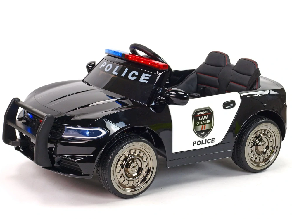 Policejní elektrické autíčko s majákem, sirénou, megafonem a 2,4G DO - POSLEDNÍ KUS