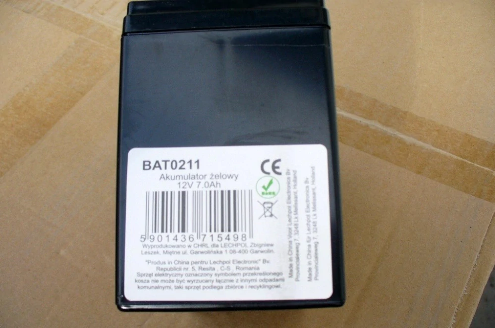 Baterie gelová Vipow 12V/7,5 AH/20HR pro dětská vozítka