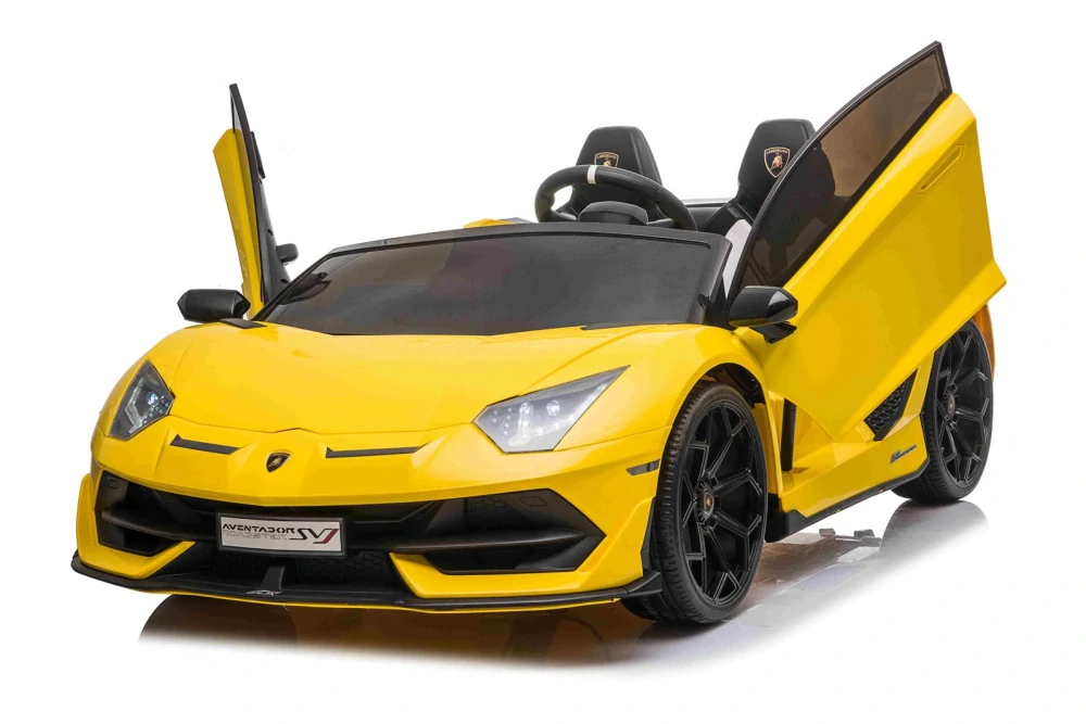 Dětské elektrické autíčko Lamborghini Aventador SVJ Roadster žluté