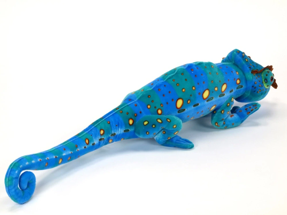 Plyšový chameleon 124cm modrý
