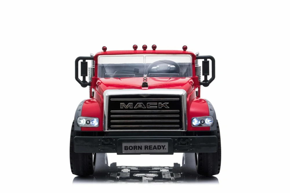 Dětské nákladní auto licenční MACK TRUCKS s 2,4G dálkovým ovladačem , červený - II.JAKOST
