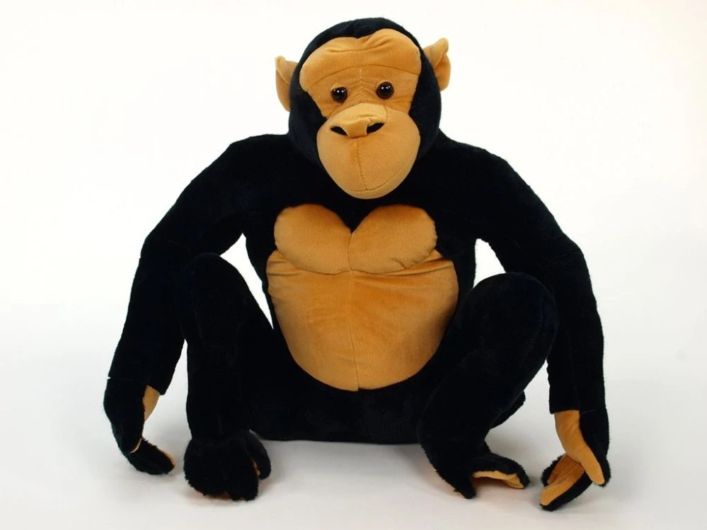 Plyšová sedící gorila