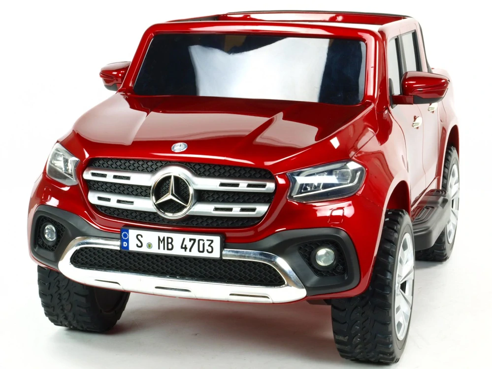 Elektrické autíčko Mercedes Benz X-Class 4x4 lak.červený - II.JAKOST