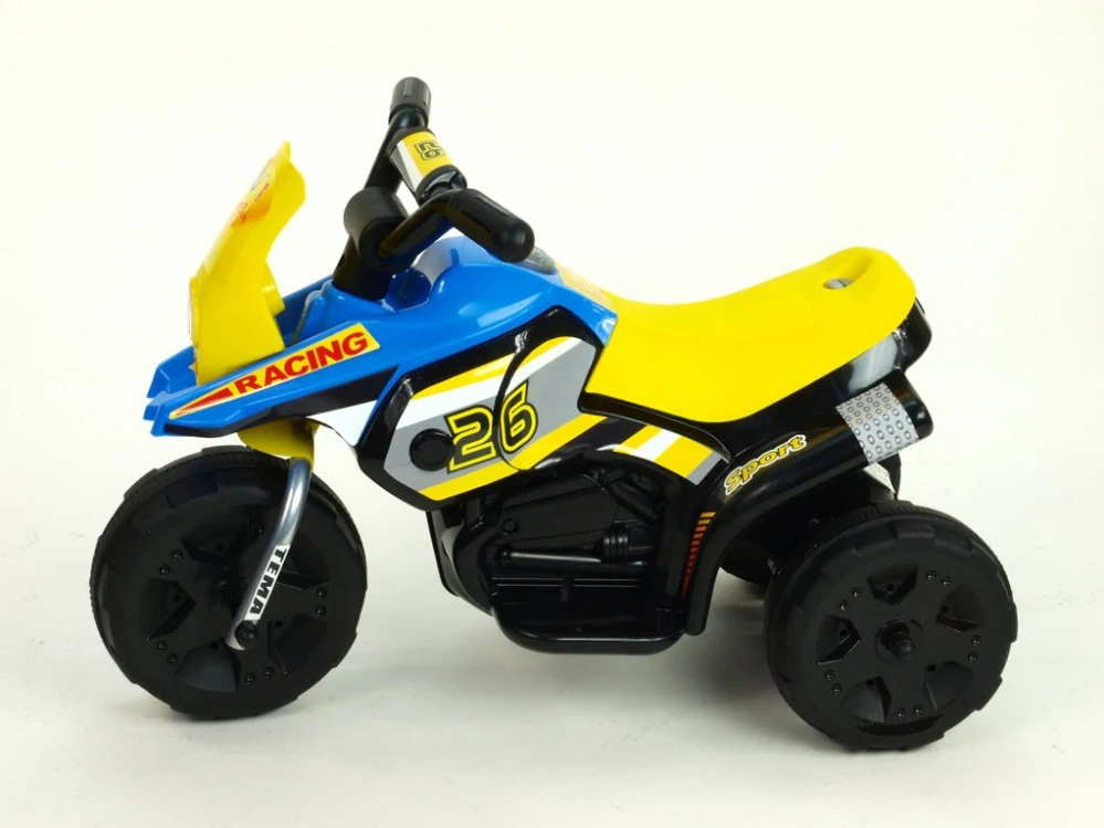 Dětská elektrická minimotorka Racing modrá - II.jakost