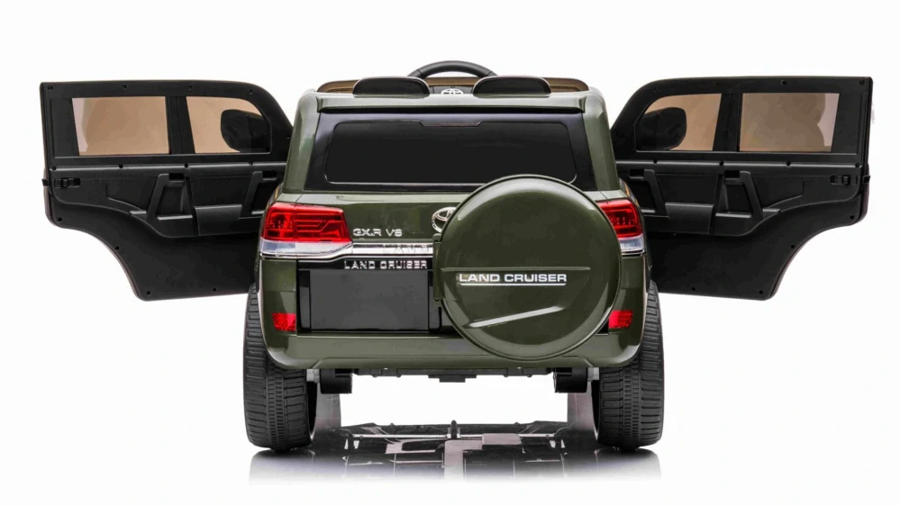 Dětské elektrické autíčko TOYOTA LAND CRUISER Army zelená - II.jakost