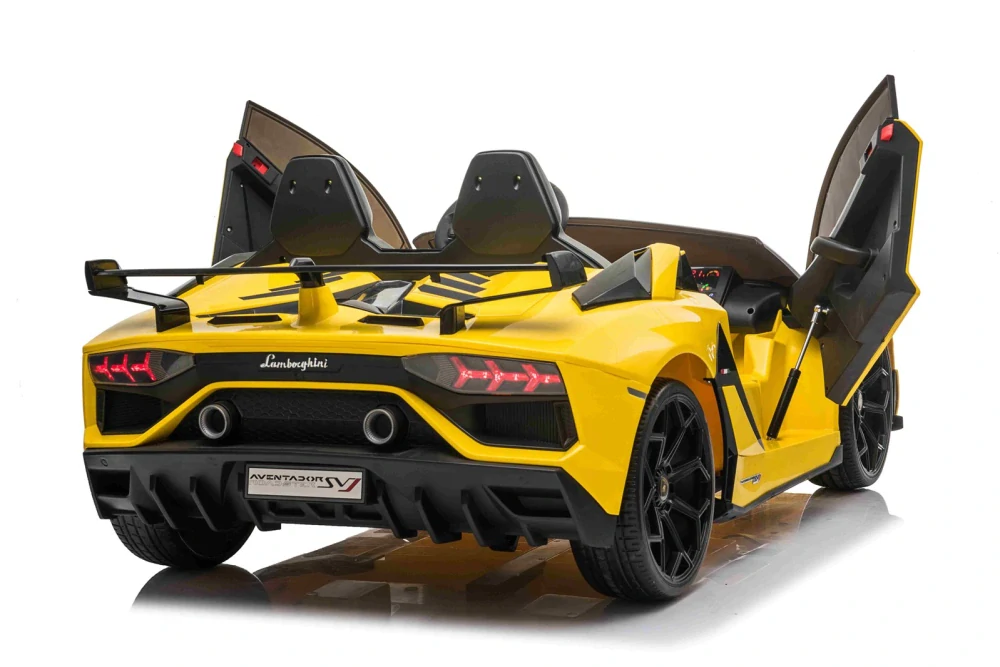 Dětské elektrické autíčko Lamborghini Aventador SVJ Roadster žluté