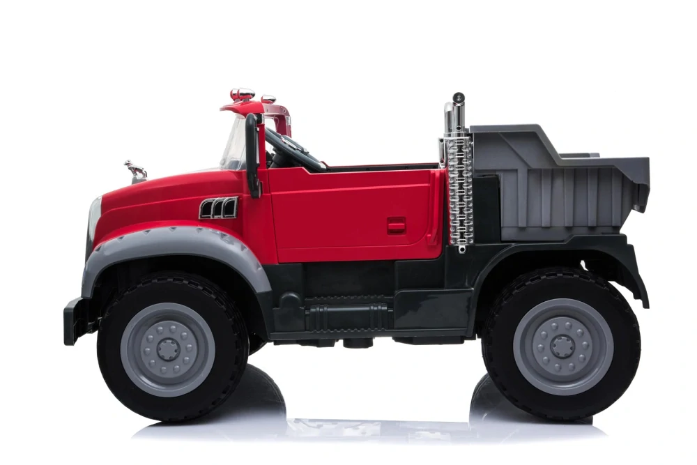 Dětské nákladní auto licenční MACK TRUCKS s 2,4G dálkovým ovladačem , červený - II.JAKOST