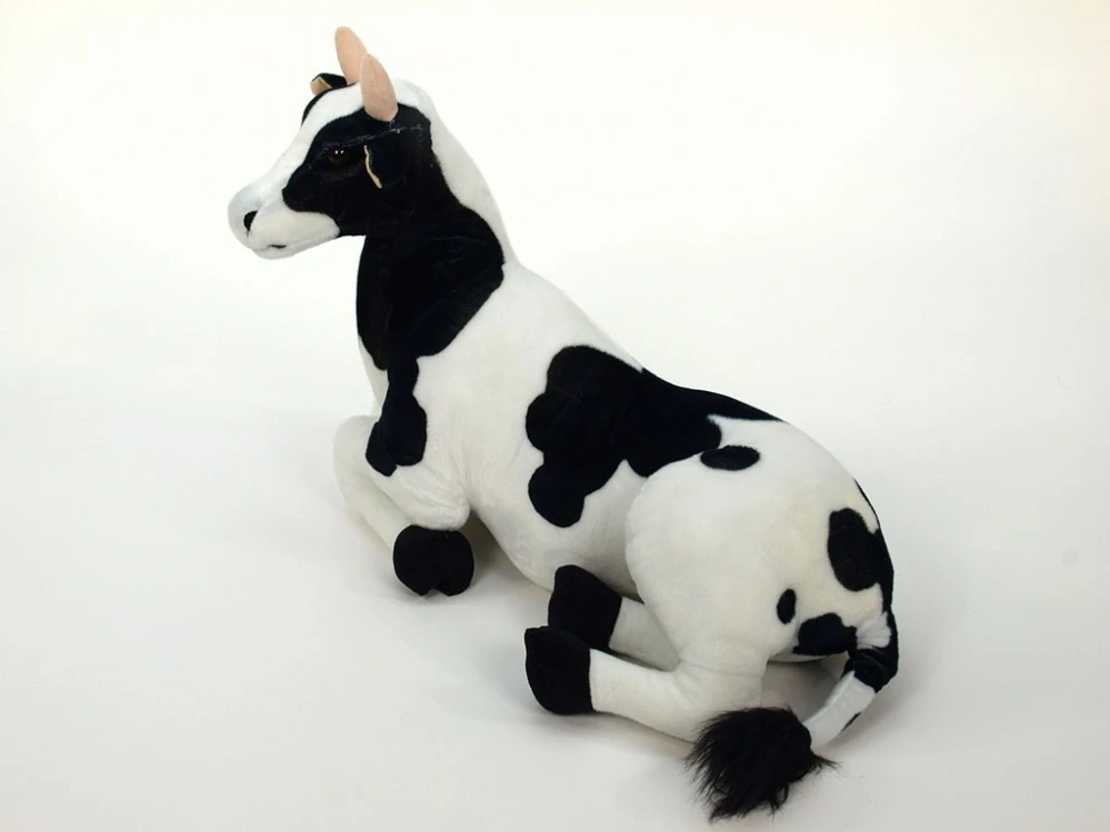 Plyšová kráva ležící 87cm