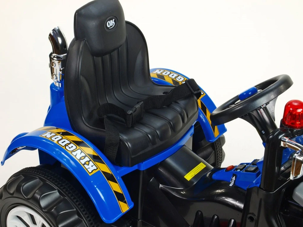 Dětský elektrický traktor Kingdom s přední vanou - II.jakost