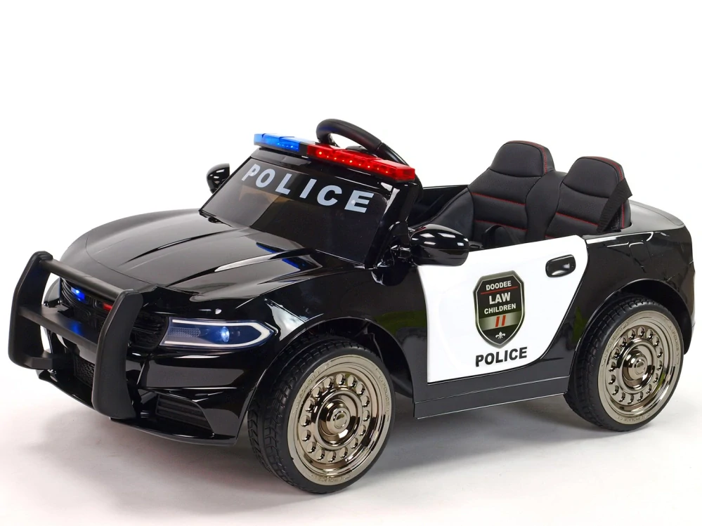 Policejní elektrické autíčko s majákem, sirénou, megafonem a 2,4G DO - POSLEDNÍ KUS