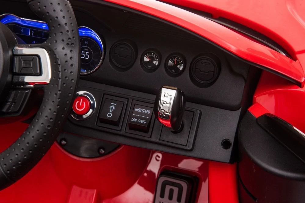 Driftovací elektrické autíčko licenční  Ford Mustang 5.0 GT - lak.červená