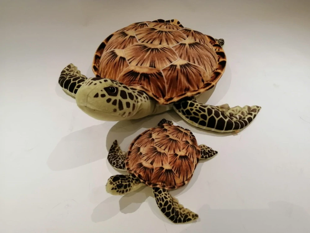 Plyšová želva hnědá 34cm