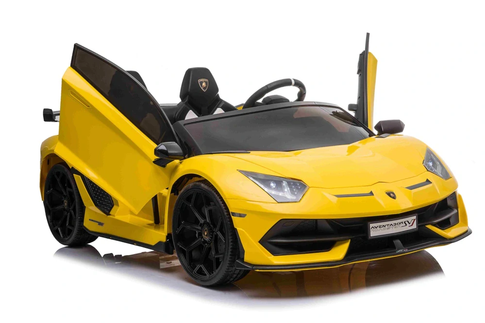 Dětské elektrické autíčko Lamborghini Aventador SVJ Roadster žluté