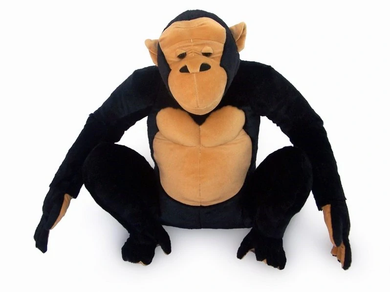 Plyšová sedící gorila