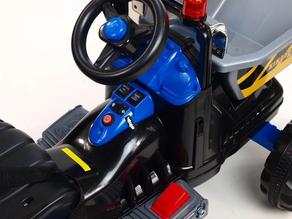Dětský elektrický traktor Kingdom s přední vanou - II.jakost