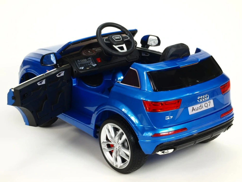 Dětské elektrické auto Audi Q7 s 2,4G DO - modré - II.JAKOST