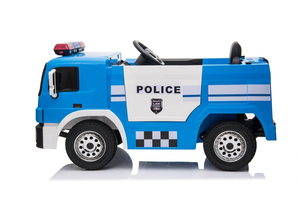 Dětské elektrické policejní auto s majákem, sirénou - II.jakost