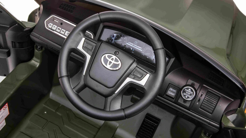 Dětské elektrické autíčko TOYOTA LAND CRUISER Army zelená - II.jakost