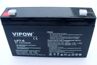 Baterie gelová Vipow 6V/7Ah pro dětská autíčka