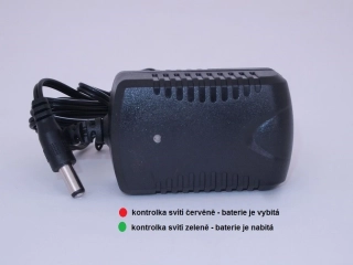 Adapter pro nabíjení dětských vozítek 12V-1000mA s kontrolkou nabíjení