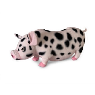 Plyšové prase skvrnité růžové 70cm