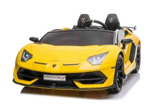 Dětské elektrické autíčko Lamborghini Aventador SVJ Roadster žluté