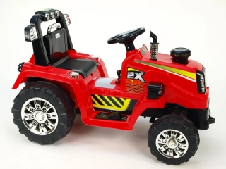Dětský elektrický traktor 12V s 2,4G dálkovým ovládáním, mohutnými koly - II.jakost